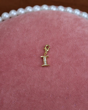 Crystal I Gold Charm Crystal I Gold Charm