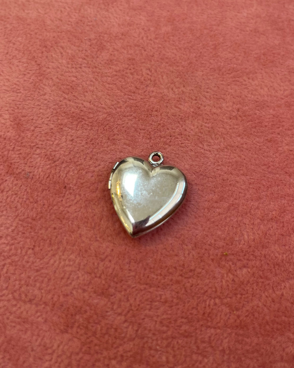 Silver Heart Locket Charm