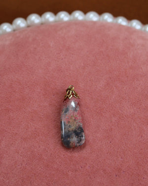 Red & Brown Long Stone Charm Red & Brown Long Stone Charm