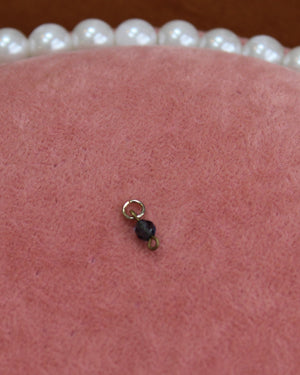 Small Dark Purple Gem Charm Small Dark Purple Gem Charm