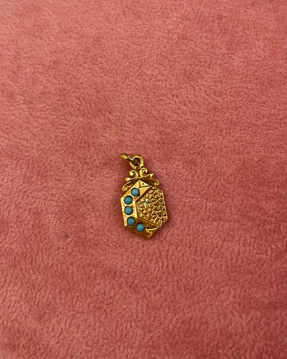 Gold & Turquoise Charm
