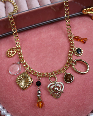 Golden Goddess Gold Vintage Charm Necklace Golden Goddess Gold Vintage Charm Necklace