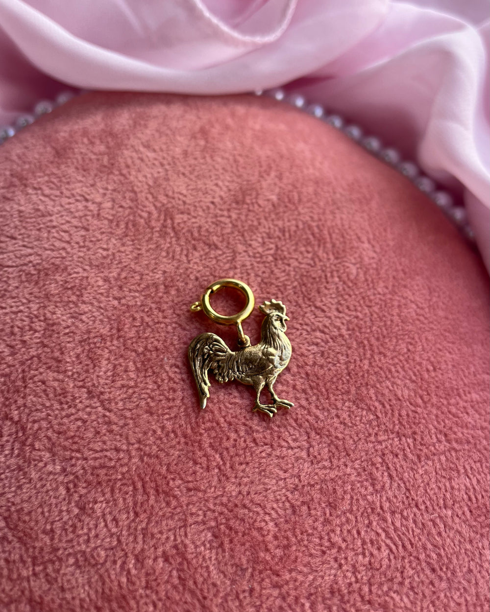 Gold Rooster Charm