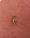 Gold Leaf With Pearl Charm