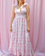 Load image into Gallery viewer, AURORA PINK RUFFLED MAXI DRESS

