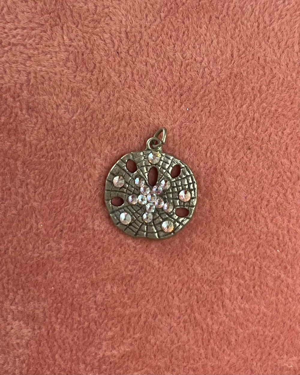 Gems Sand Dollar Antique Silver Charm