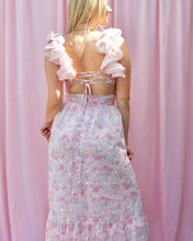 Load image into Gallery viewer, AURORA PINK RUFFLED MAXI DRESS
