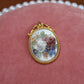 Floral Cameo Charm