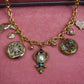 Miss Royal Gold Vintage Charm Necklace