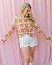 Load image into Gallery viewer, BEACHSIDE FLORAL CROCHET LONG SLEEVE
