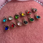 Colorful Medium Circle Crystal Charms