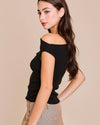 BIANCA ASYMMETRICAL NECK SWEATER TOP