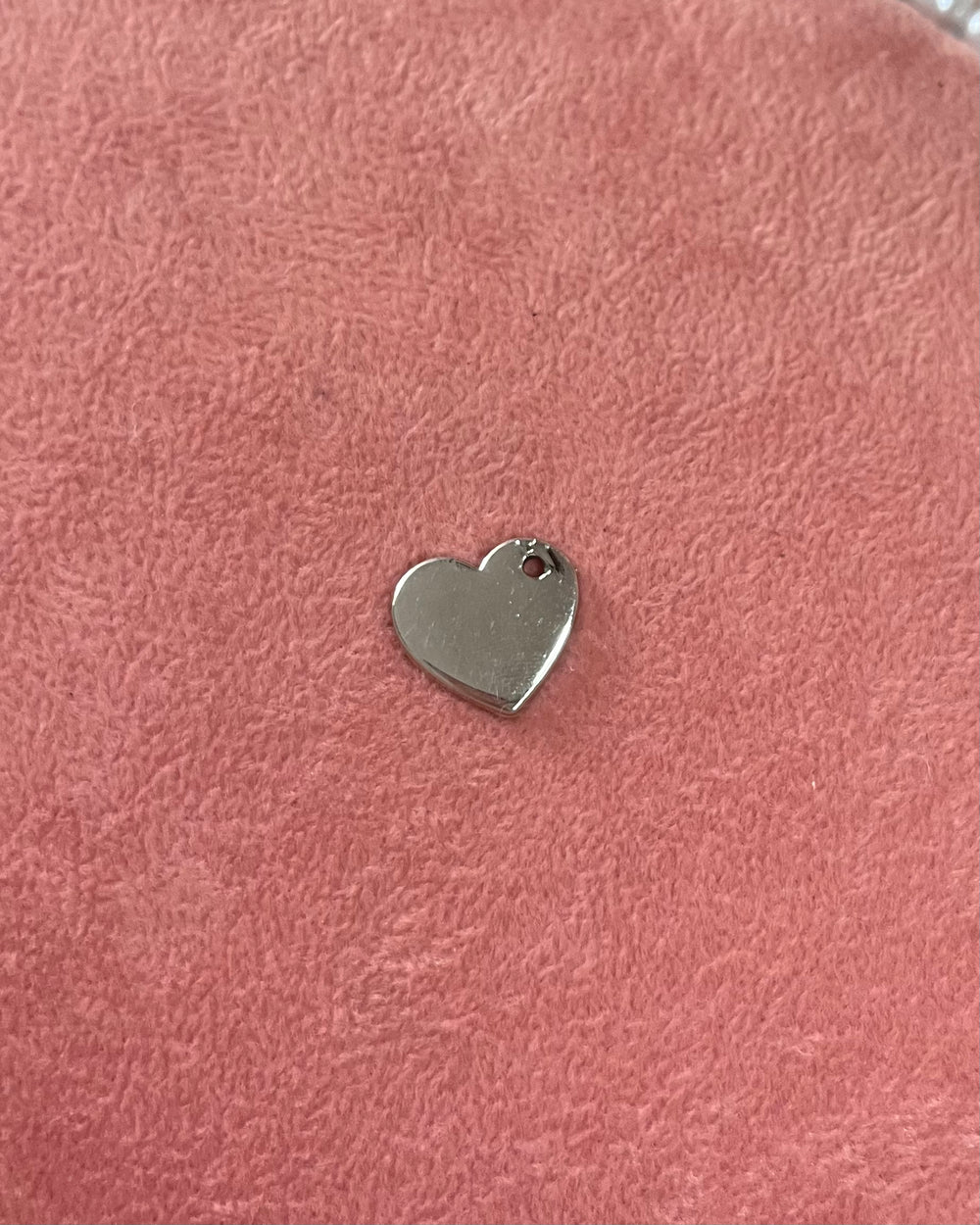 Heart Silver Charm