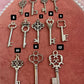 Medium To Large Silver Key Charms