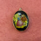 Woman & Man Walking Cameo Locket Charm