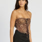 LILY LEOPARD PRINT FLY AWAY TUBE TOP