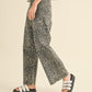 LEO LEOPARD PRINT HIGH-WAISTED PANTS