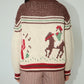 CHOCOLATE COWGIRL SWEATER ZIP UP