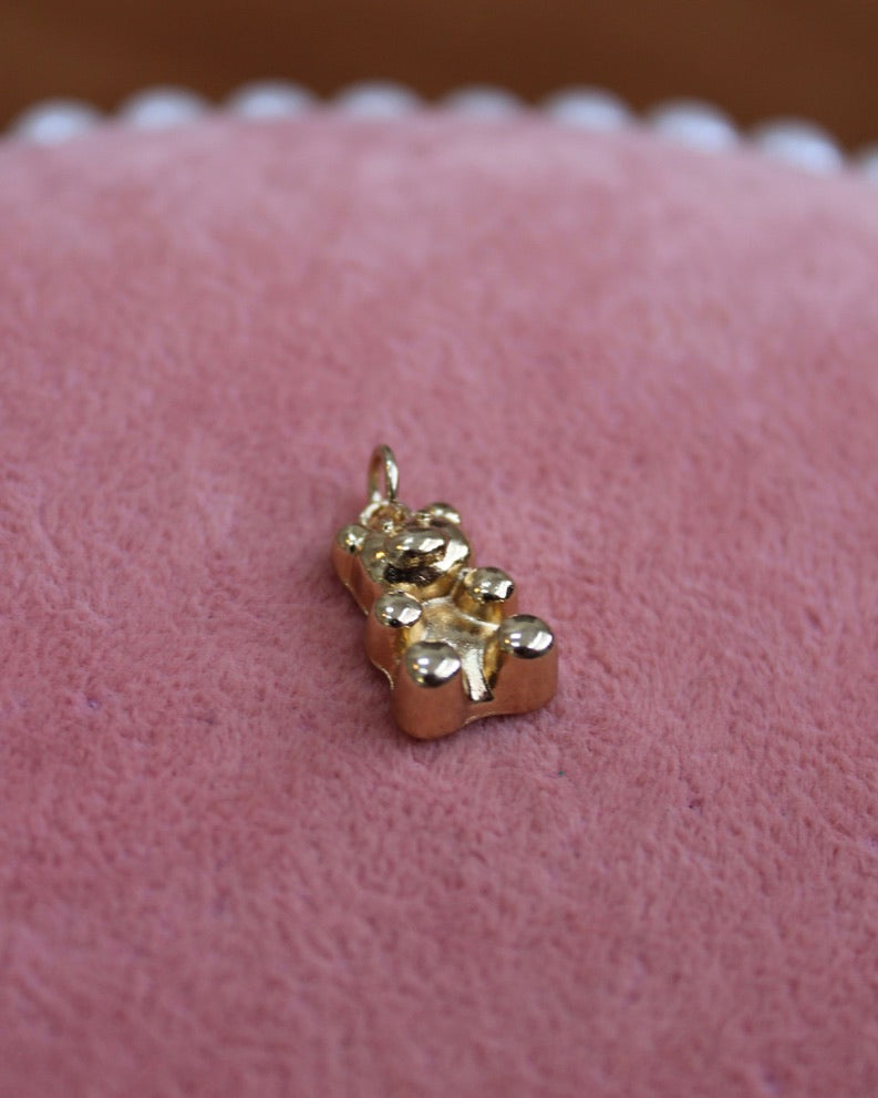 Teddy Gummy Bear Gold Charm