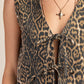 AMANDA LEOPARD PRINT TIE FRONT VEST