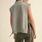 JUPITAR MOCK NECK SIDE TIED SWEATER VEST