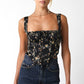 MARIGOLD FLORAL CORSET TANK