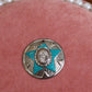 Silver and Turquoise Star Charm