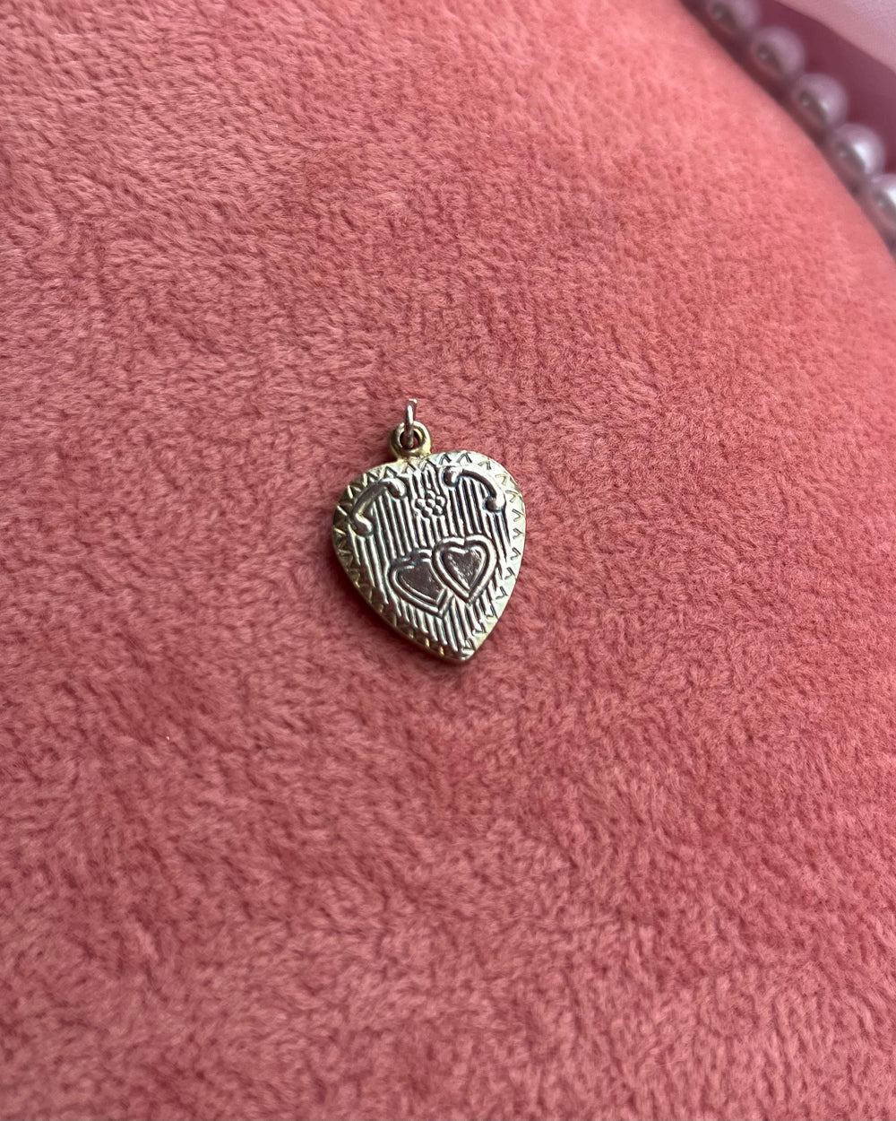 Silver Heart With Hearts Inside Charm