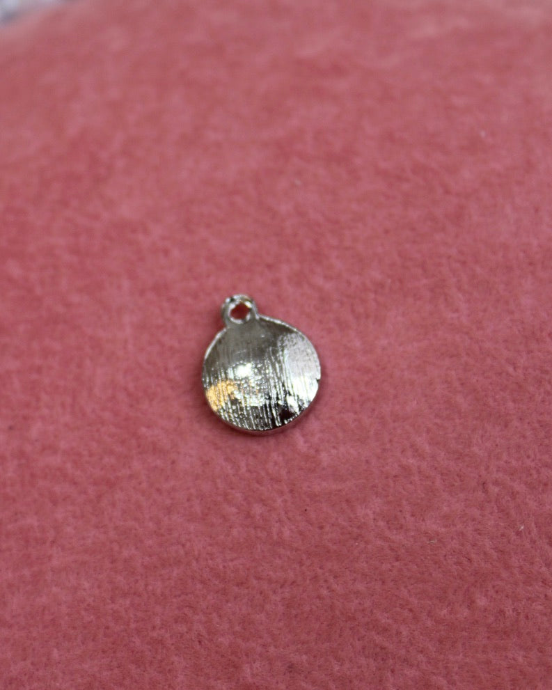 Small Silver Circle Charm