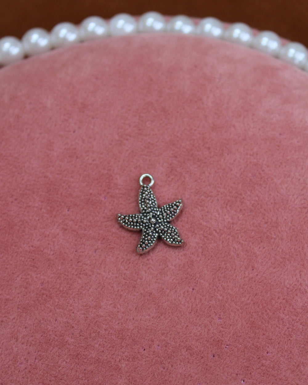 Medium Silver Starfish Charm