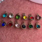 Colorful Medium Circle Crystal Charms