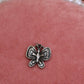 Dark Silver Butterfly Charm