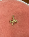 Person Riding A Horse Gold Charm