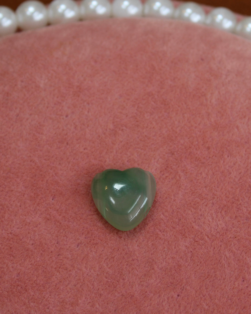 Small Green Stone Heart