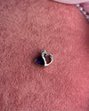 Purple With Crystals Heart Charm