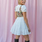 EMILY SAILOR COLLAR SHORT-SLEEVE WHITE MINI DRESS