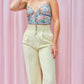 PERFECT PASTEL YELLOW HIGH-WAISTED TROUSERS