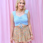 GEORGIA FLORAL DOUBLE FLARED SKORT