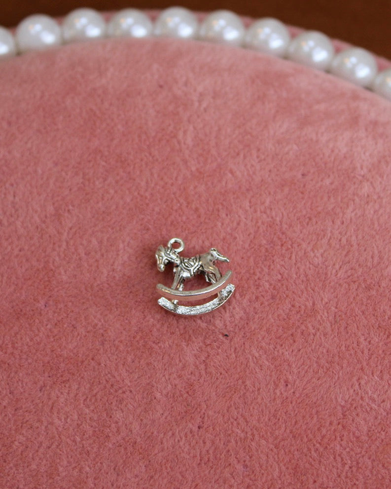 Rocking Horse Silver Charm