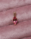 Pink Gem Gold Charm