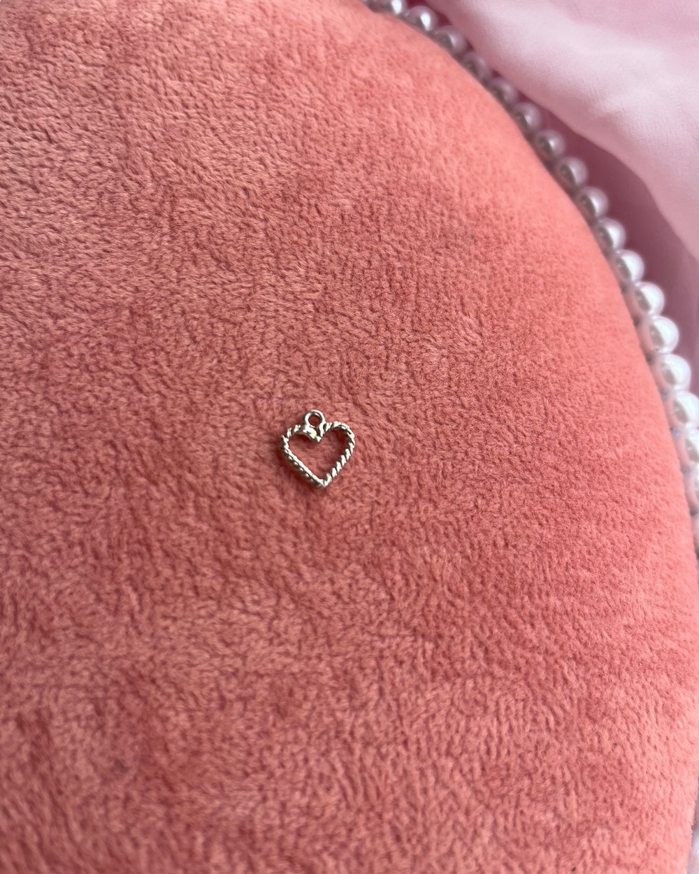 Small Dainty Silver Heart Charm