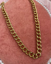 Large Gold Curb Chain