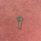 Faith Silver Key Charm