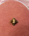 Red Cameo Diamond Charm