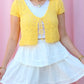 EFFORTLESS WHITE RUFFLE MINI SKIRT
