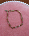 Gold Curb Chain Bracelet