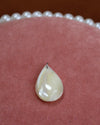 White Stone Teardrop Charm
