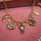 Miss Royal Gold Vintage Charm Necklace