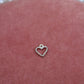 Silver Crystal Heart Charm