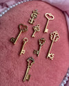 Small-Medium Gold Key Charms